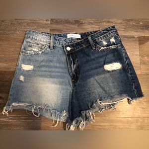 Women’s Denim Criss Cross Shorts